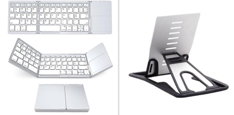 Universal Mini Foldable Wireless Keyboard with Touchpad