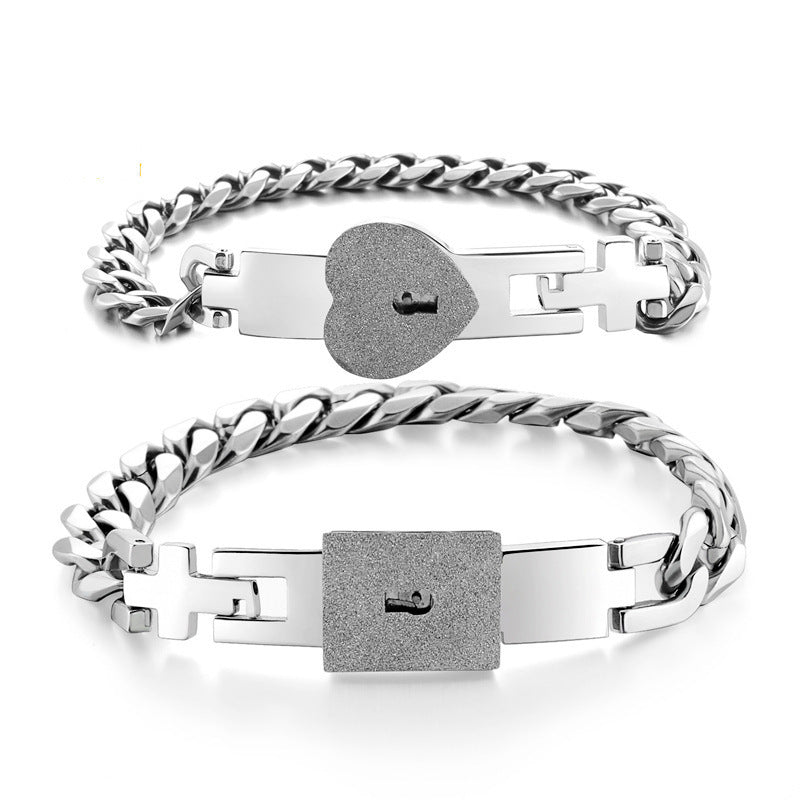 Unique Lovers Heart Lock Bracelets