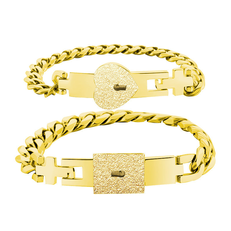 Unique Lovers Heart Lock Bracelets