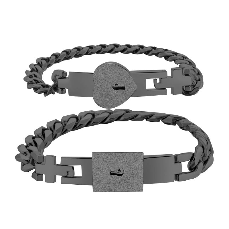 Unique Lovers Heart Lock Bracelets