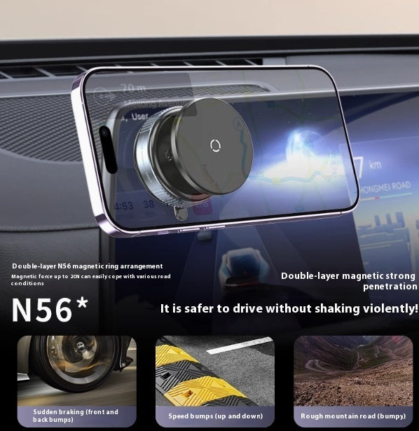 Rotating Magnetic Super Strong Vacuum Car Phone Holder