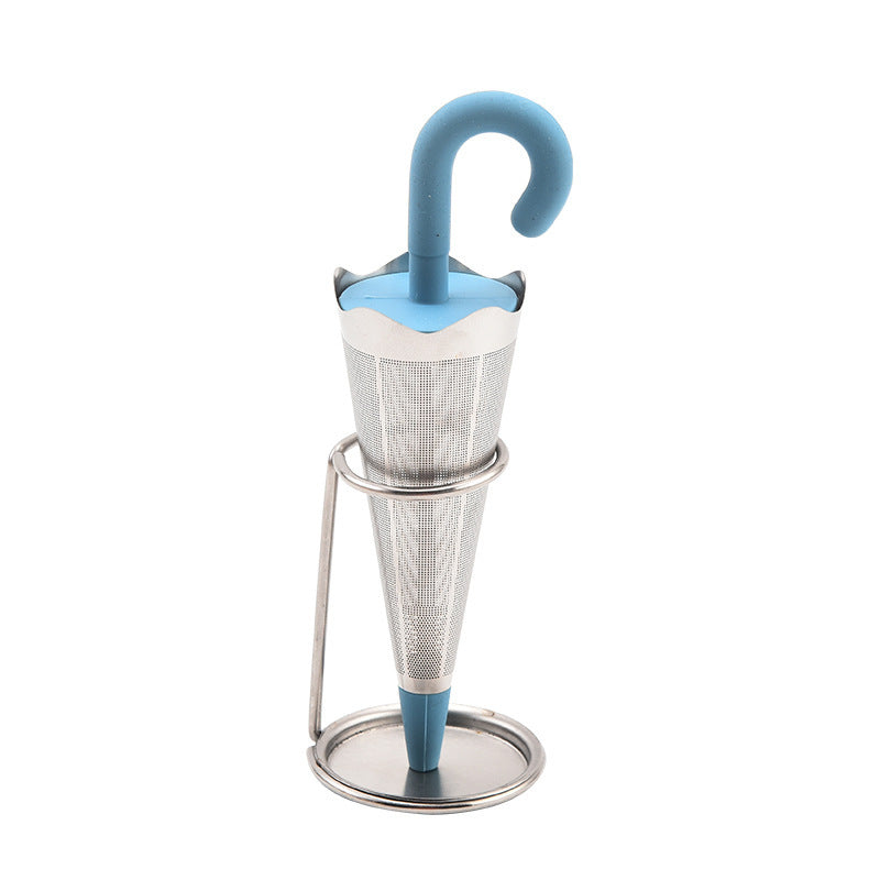 Creative Umbrella Silicone Stainless Steel Tea Strainer