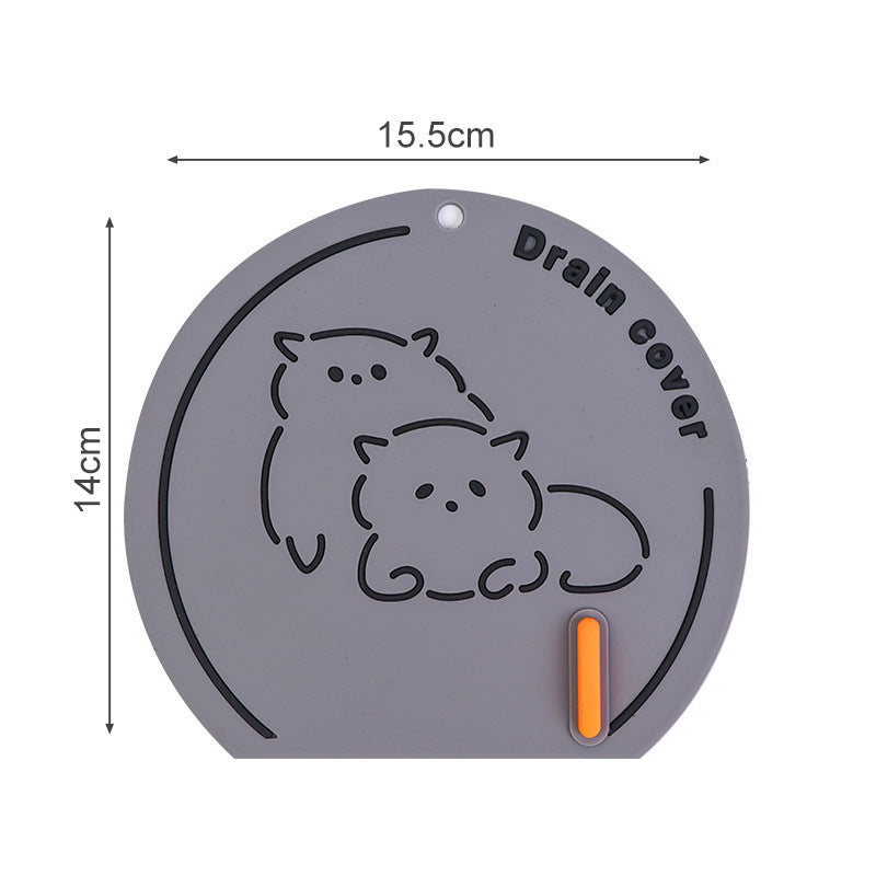 Sink Strainer Water Stopper Anti-Odor Mat