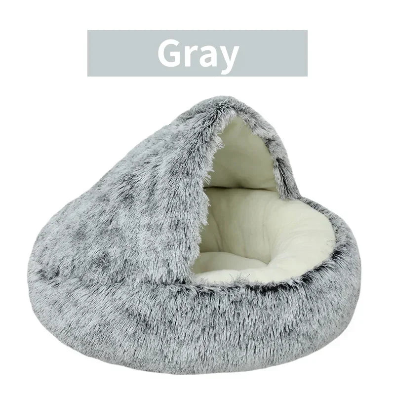2-in-1 Soft Plush Pet Bed