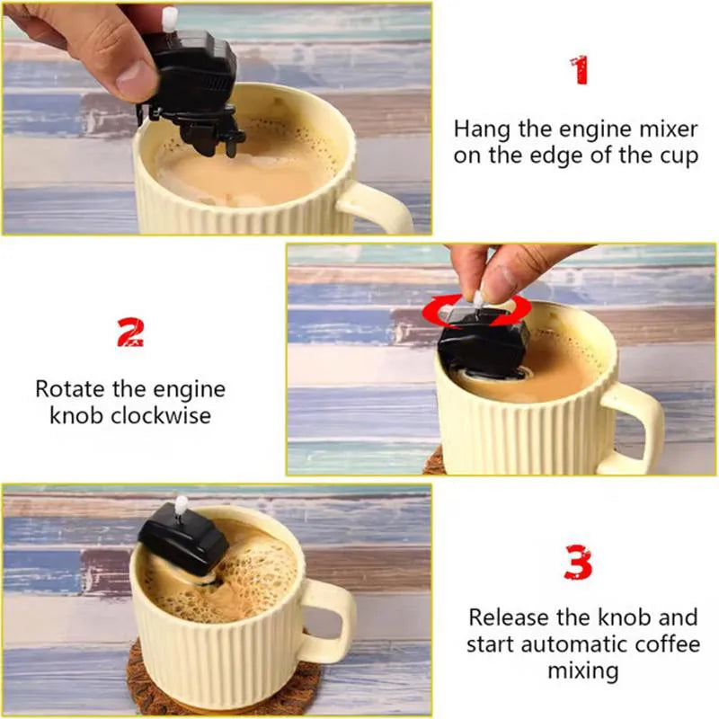 Fun Boat Motor Coffee Mixer Gadget