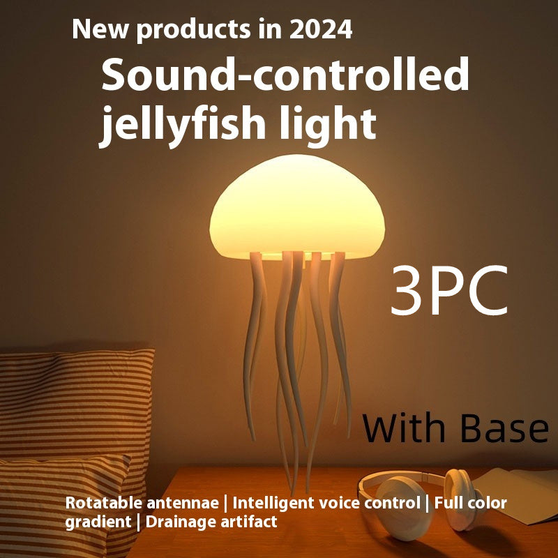 LED Jellyfish Mood Lamp Portable Night Light