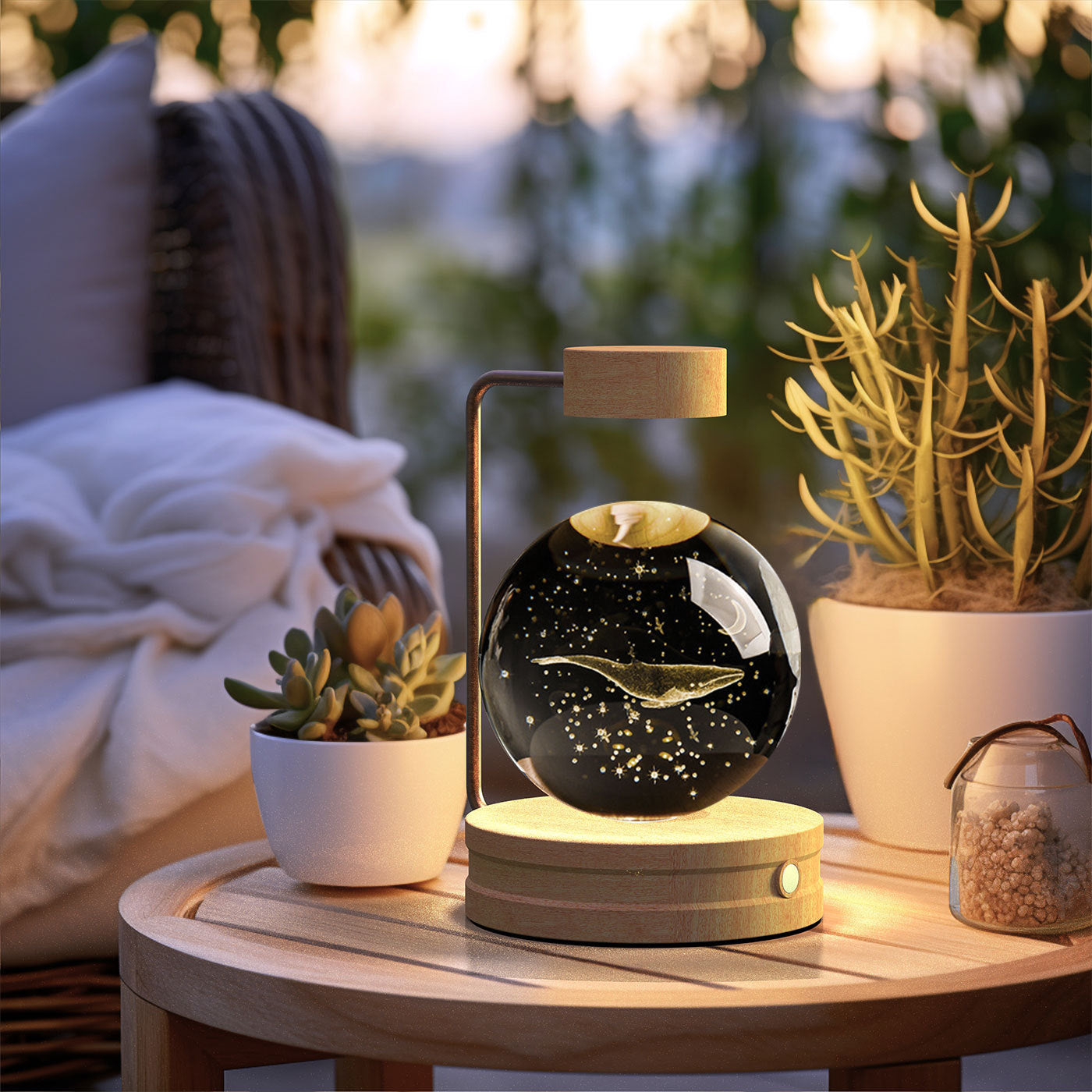 Cosmic Dinosaur Crystal Ball USB Night Light