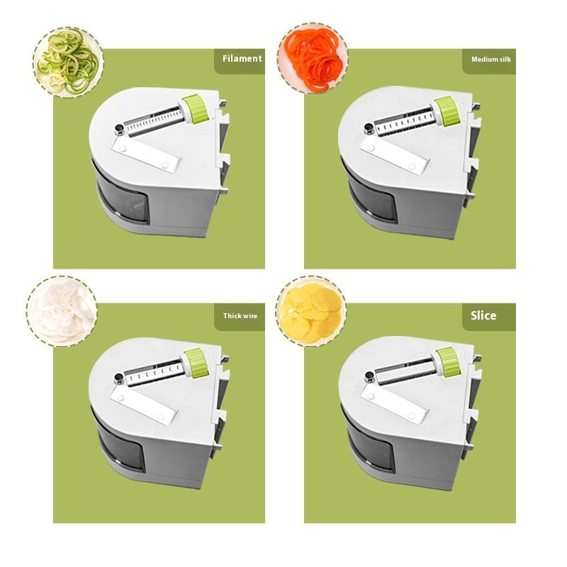 Multifunctional Vegetable Spiral Slicer & Grater for Kitchen
