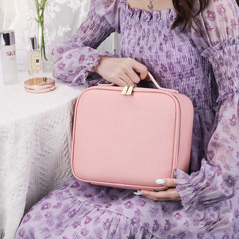Smart Travel Makeup Bag with LED and Mirror