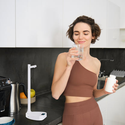 Automatic Water Dispenser with Rechargeable Battery and Stand for Bottles