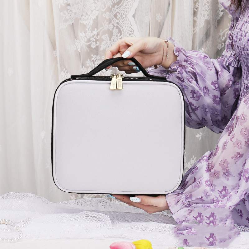 Smart Travel Makeup Bag with LED and Mirror