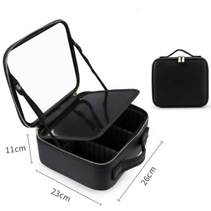 Smart Travel Makeup Bag with LED and Mirror
