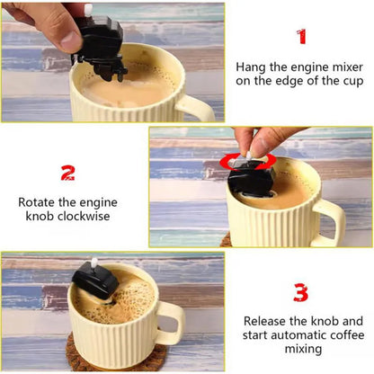 Fun Boat Motor Coffee Mixer Gadget