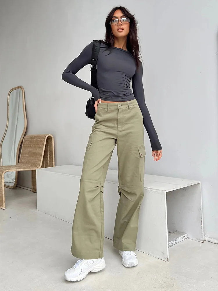 Long Sleeve Slim Fit Casual Tee For Women