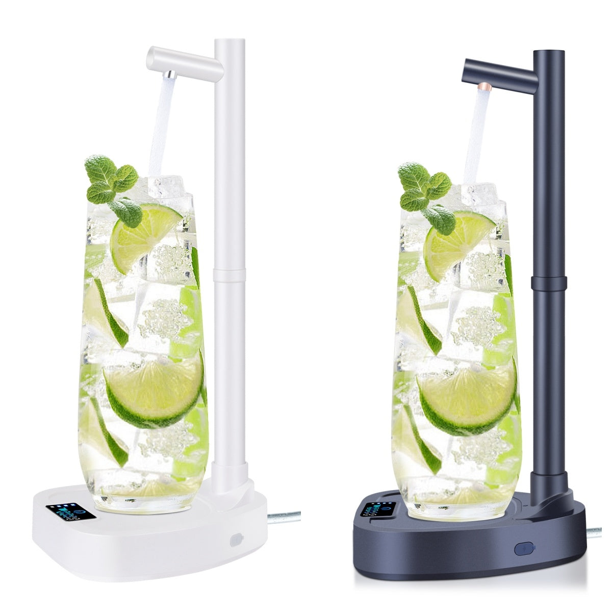 Automatic Water Dispenser with Rechargeable Battery and Stand for Bottles